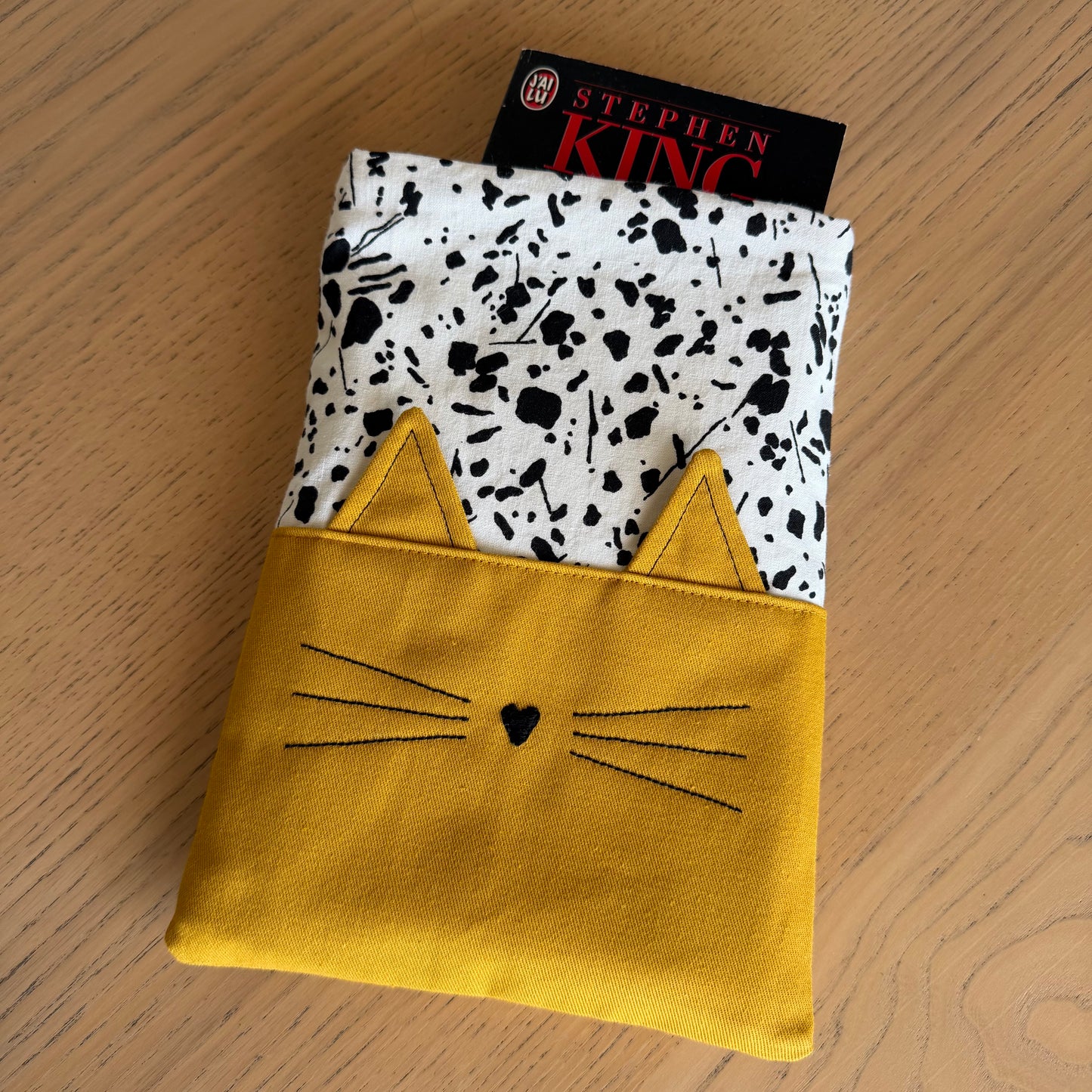 Pochette à livre chat