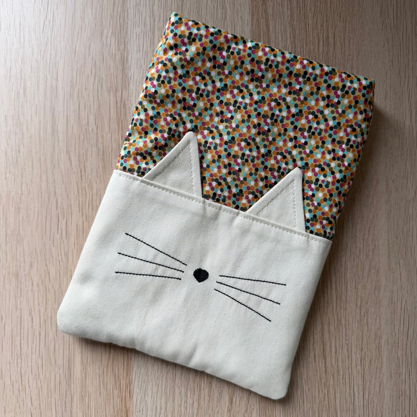 Pochette à livre chat