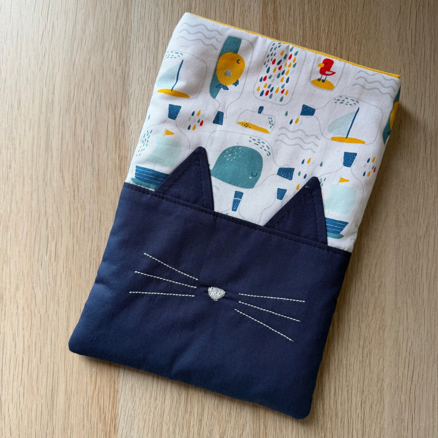 Pochette à livre chat